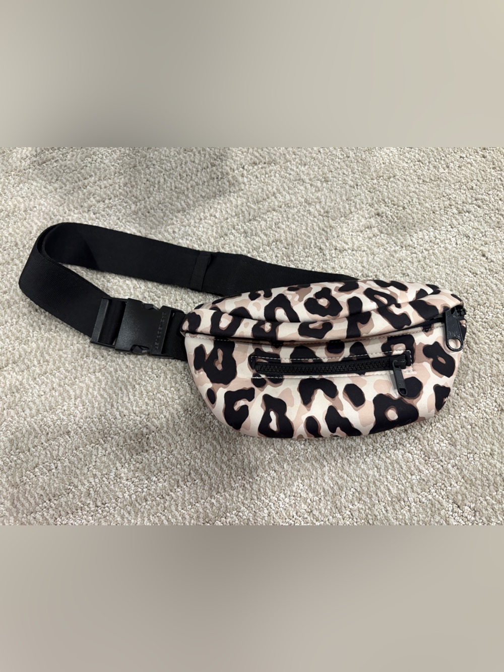 Dagne Dover Leopard Print Neutral Fanny Pack Belt Bag